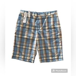 Lacoste Men’s Plaid Shorts. Size 33.